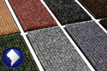 carpet samples - with Washington, DC icon