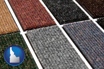 carpet samples - with Idaho icon
