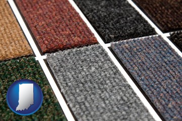 carpet samples - with Indiana icon