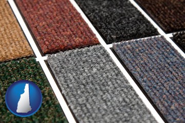 carpet samples - with New Hampshire icon