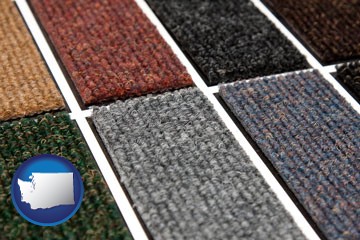 carpet samples - with Washington icon