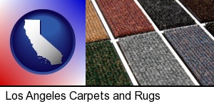 Los Angeles, California - carpet samples